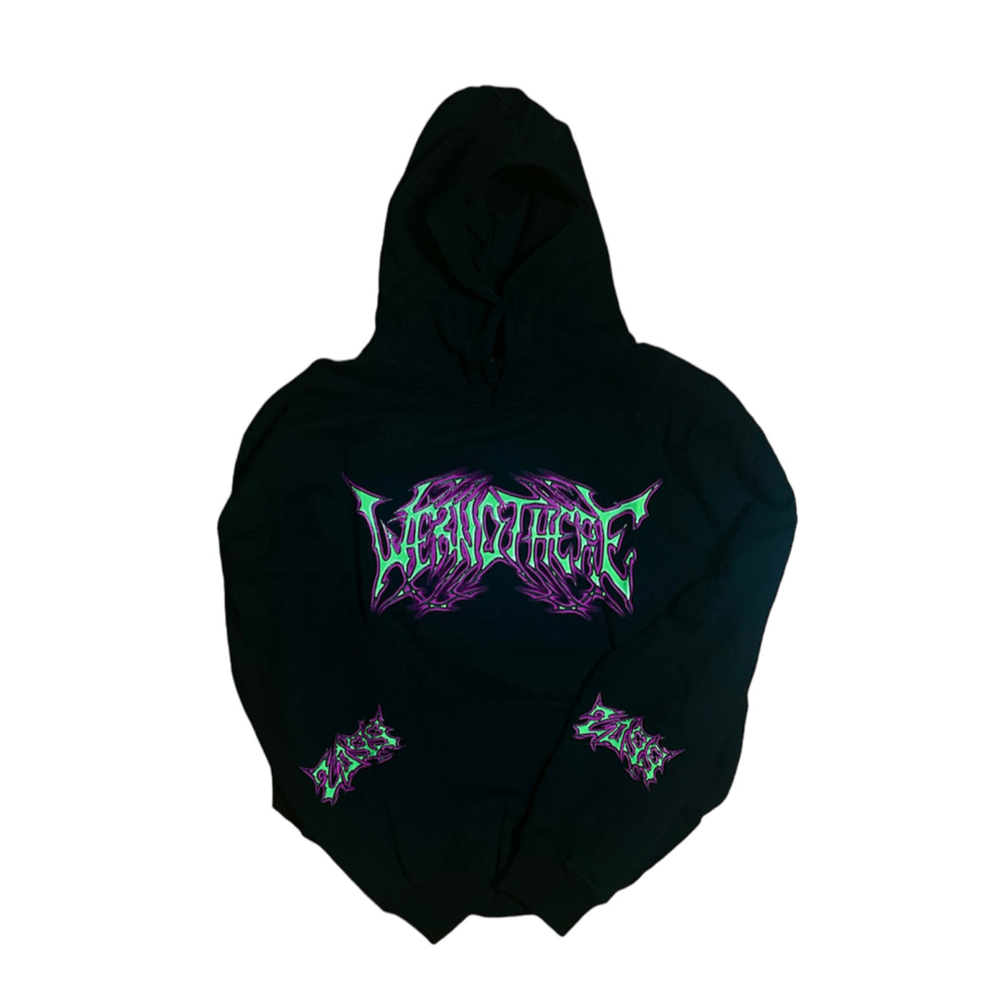 WE R NOT HERE 2099 Black Hoodie