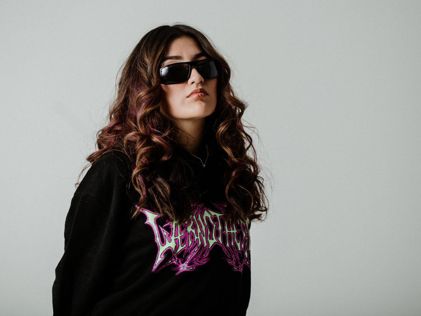 WE R NOT HERE 2099 Black Hoodie